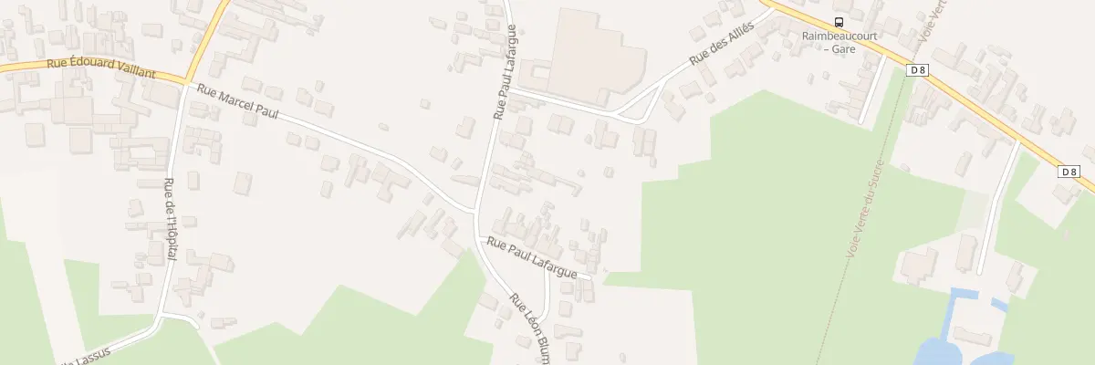 Plan du 290A Rue Paul Lafargue à Raimbeaucourt