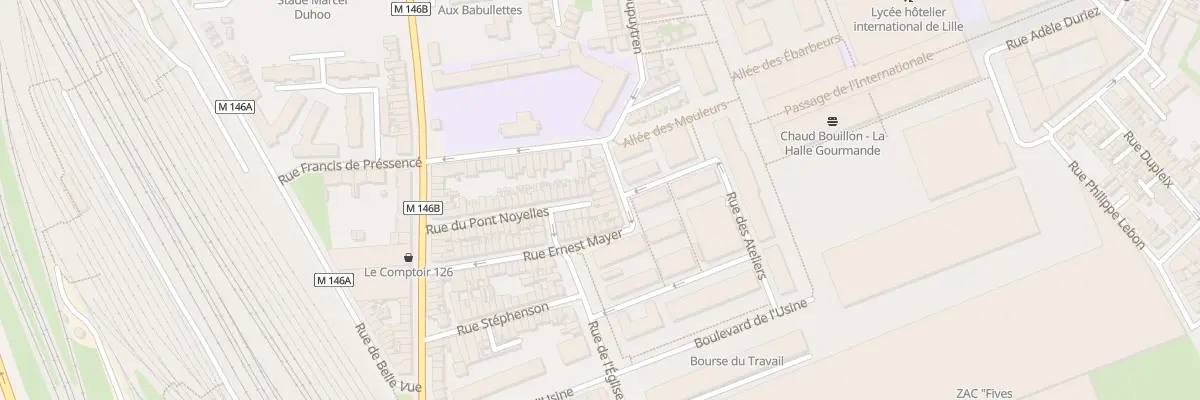 Plan du 58 Rue du Vieux Moulin à Lille