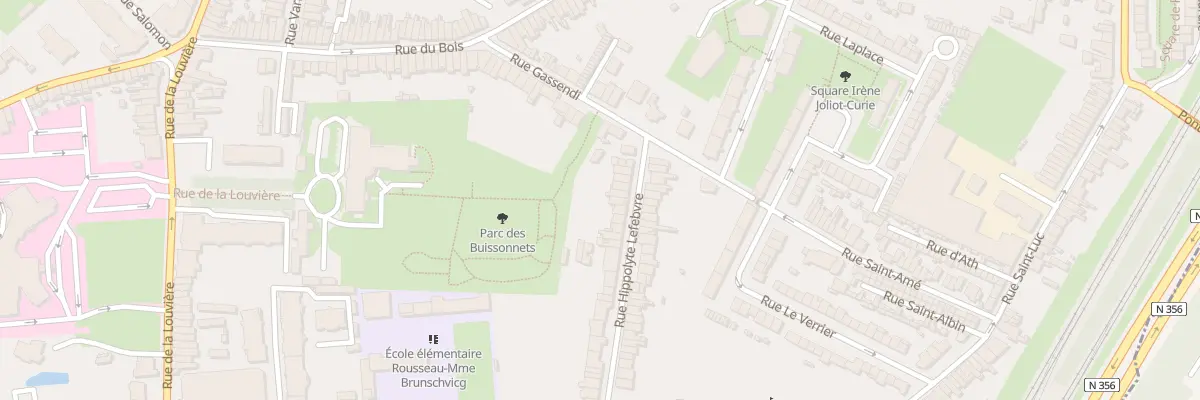Plan du 91 Rue Hippolyte Lefebvre à Lille