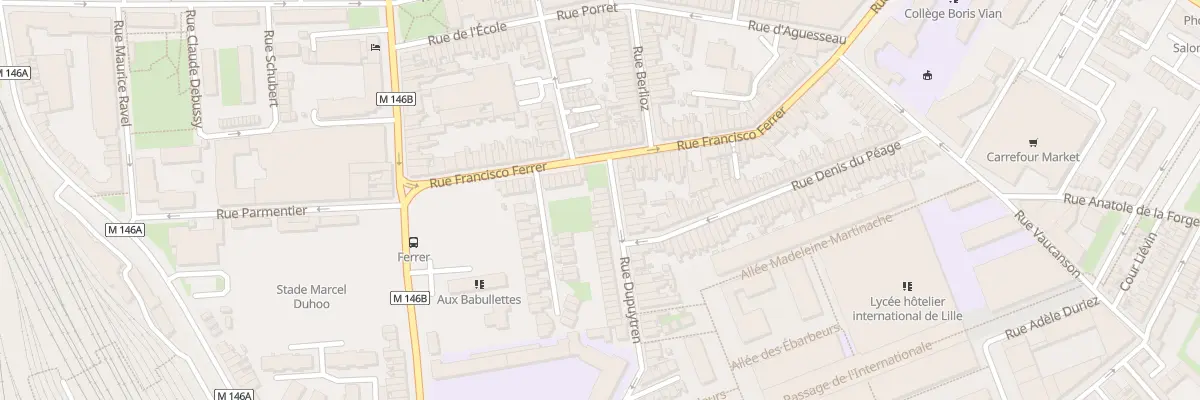 Plan du 6 Rue Dupuytren à Lille