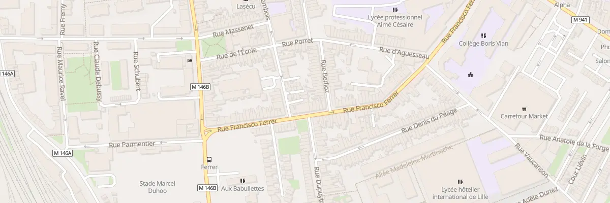Plan du 15B Rue des Noirs à Lille