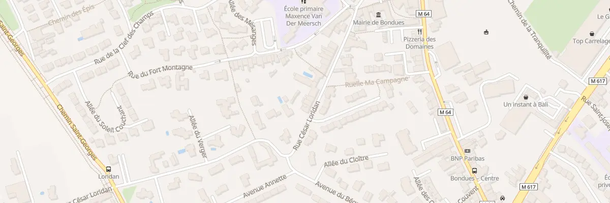 Plan du 25 Rue César Loridan à Bondues