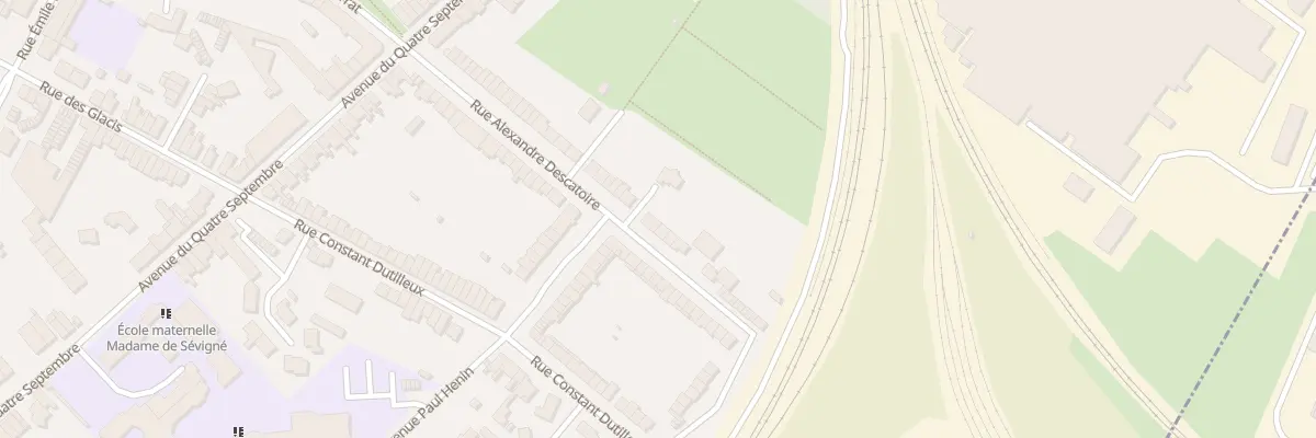 Plan du 205 Rue Alexandre Descatoire à Douai