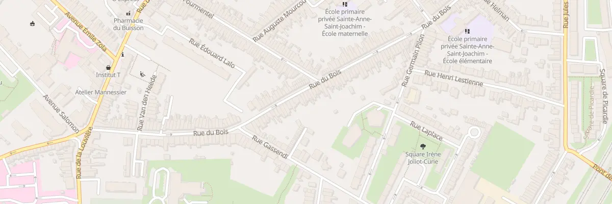 Plan du 114 Rue du Bois à Lille