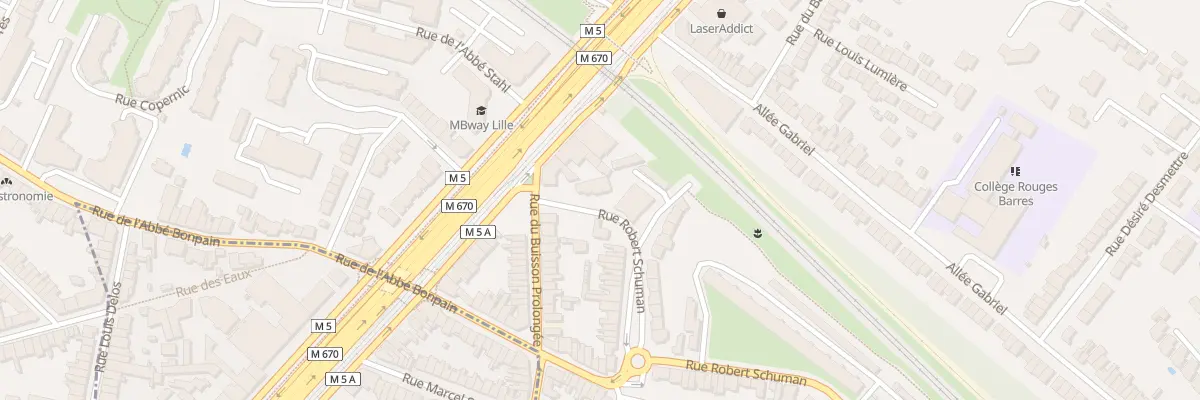Plan du 11 Rue Robert Schumann à Marcq-en-Barœul