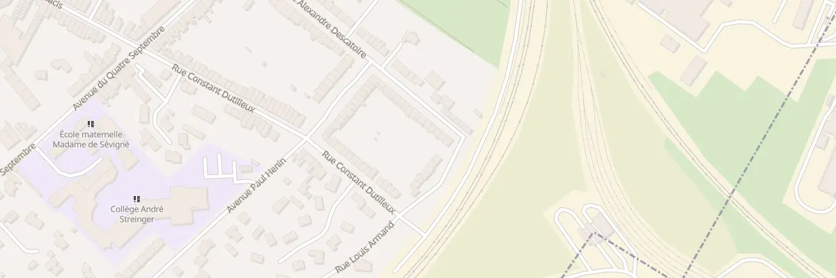 Plan du 274 Rue Alexandre Descatoire à Douai