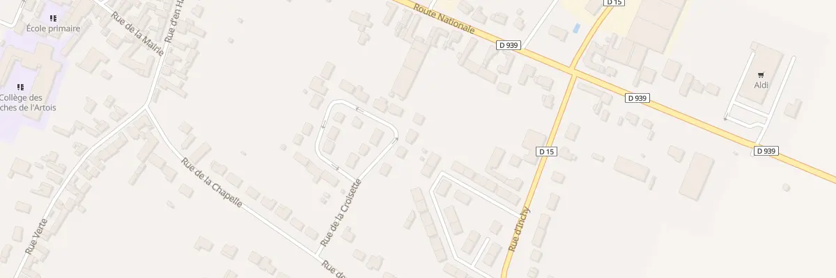 Plan du 6 Rue de la Croisette à Marquion