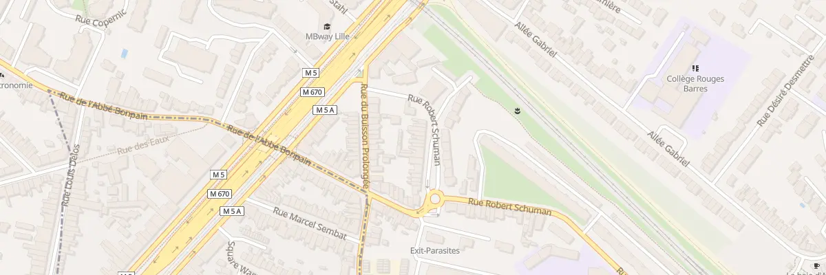 Plan du 22 Rue Robert Schumann à Marcq-en-Barœul