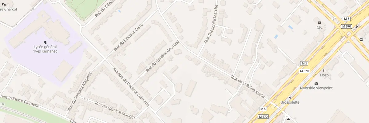 Plan du 182 Rue Reine Astrid à Marcq-en-Barœul