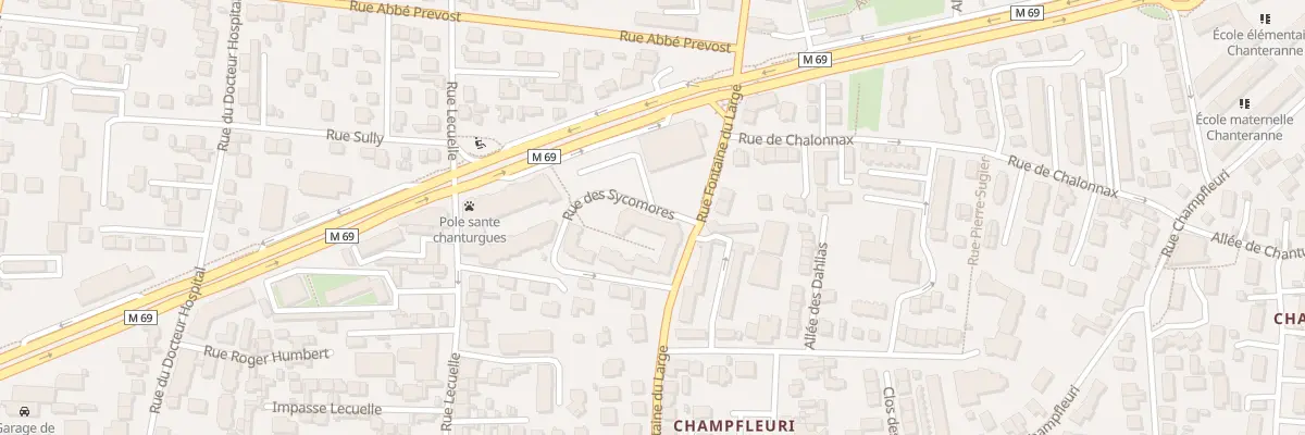 Plan du 14 Rue des Sycomores à Clermont-Ferrand