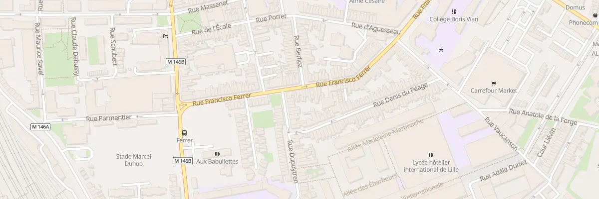 Plan du 60 Rue Francisco Ferrer à Lille