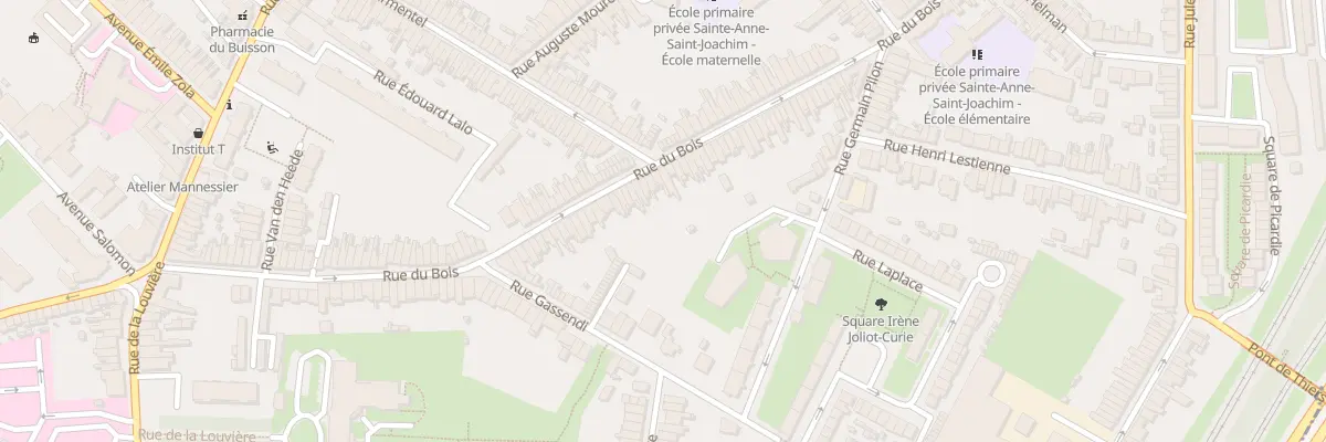Plan du 122 Rue du Bois à Lille