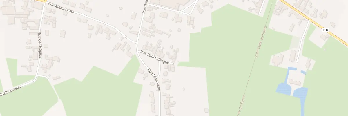 Plan du 442A Rue Paul Lafargue à Raimbeaucourt