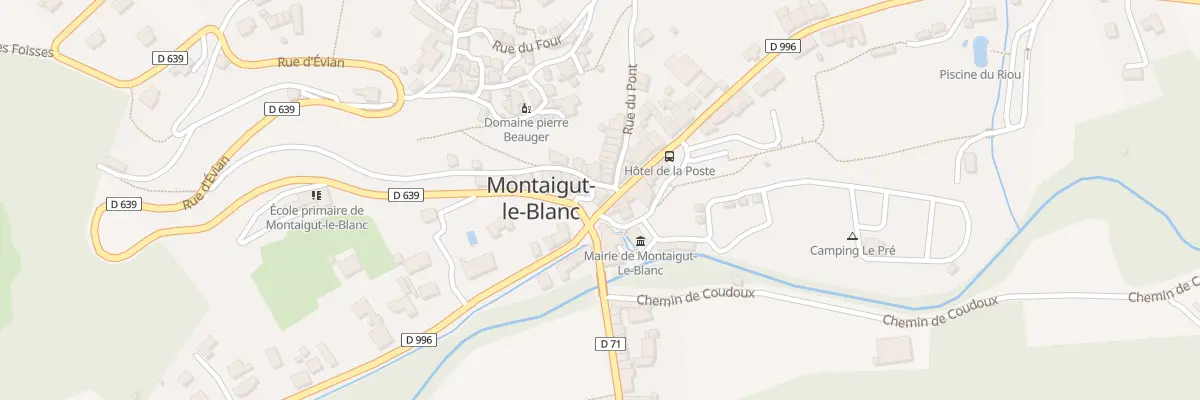 Plan du 2 Rue d’Evian à Montaigut-le-Blanc