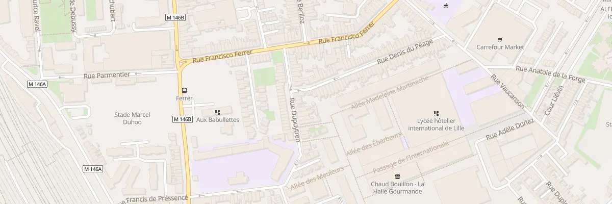 Plan du 21 Rue Dupuytren à Lille