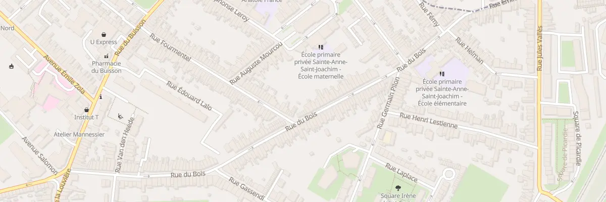 Plan du 131 Rue du Bois à Lille