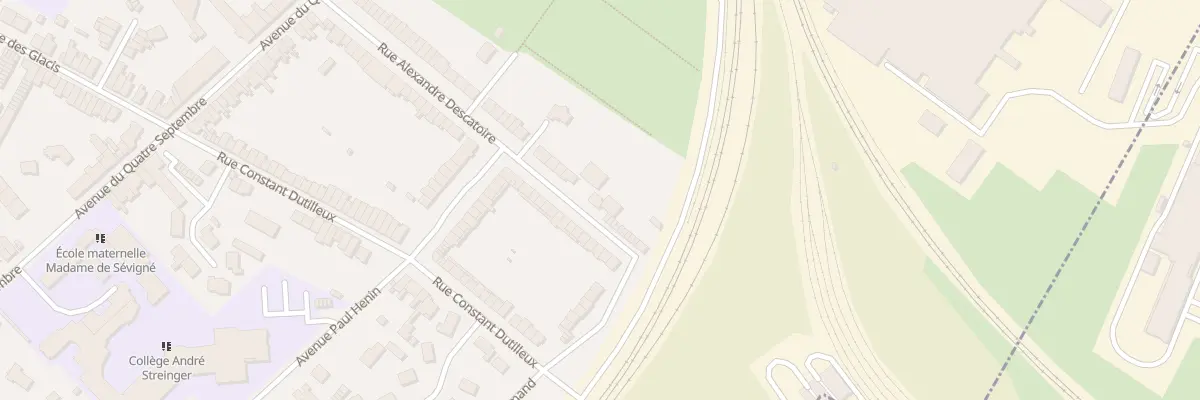 Plan du 257 Rue Alexandre Descatoire à Douai