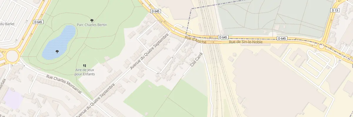 Plan du 59A Av Détrain à Douai