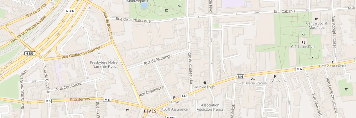 Plan du 28 Rue de Marengo à Lille