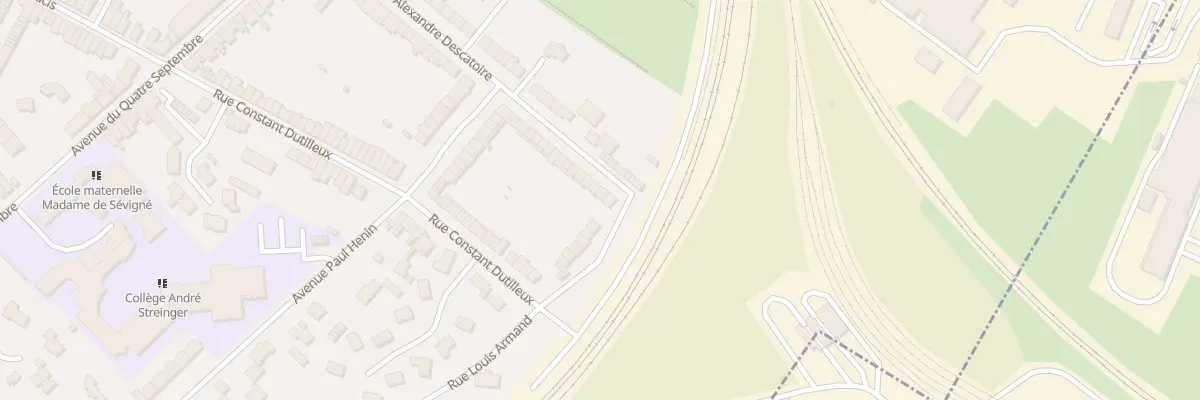Plan du 290 Rue Alexandre Descatoire à Douai