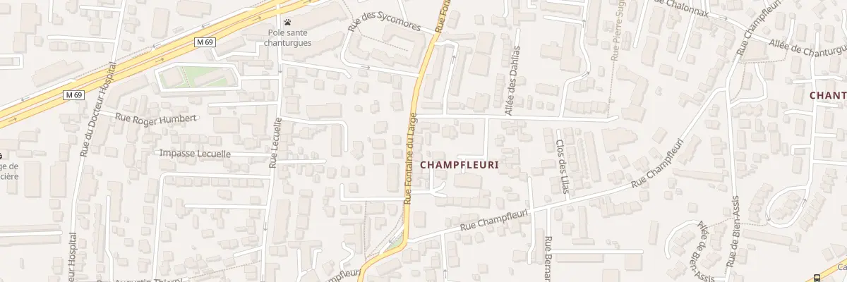 Plan du 18 Rue Fontaine du Large à Clermont-Ferrand