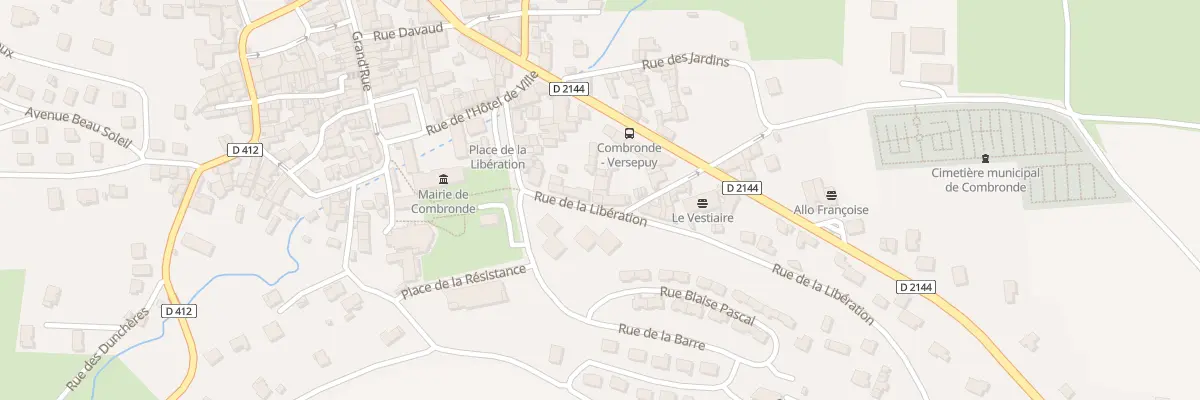 Plan du 27 Rue de la Libération à Combronde