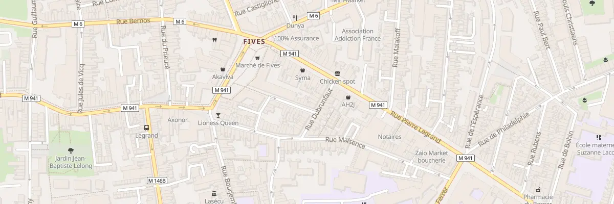 Plan du 4 Rue Brasseur à Lille