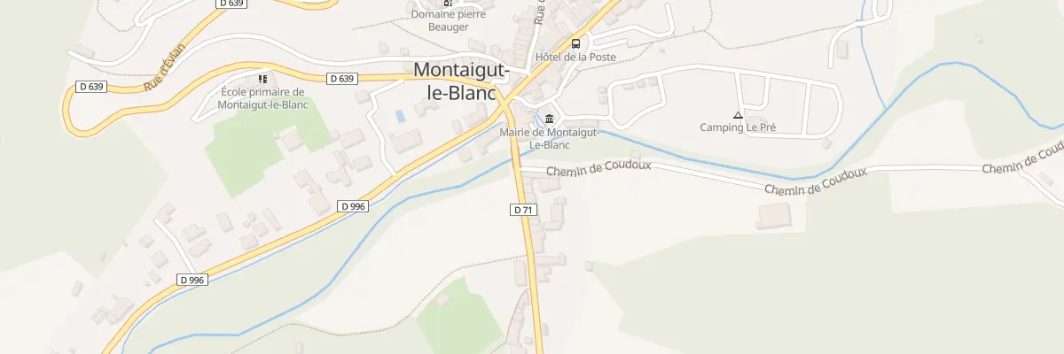 Plan du 3 Rte de Reignat à Montaigut-le-Blanc