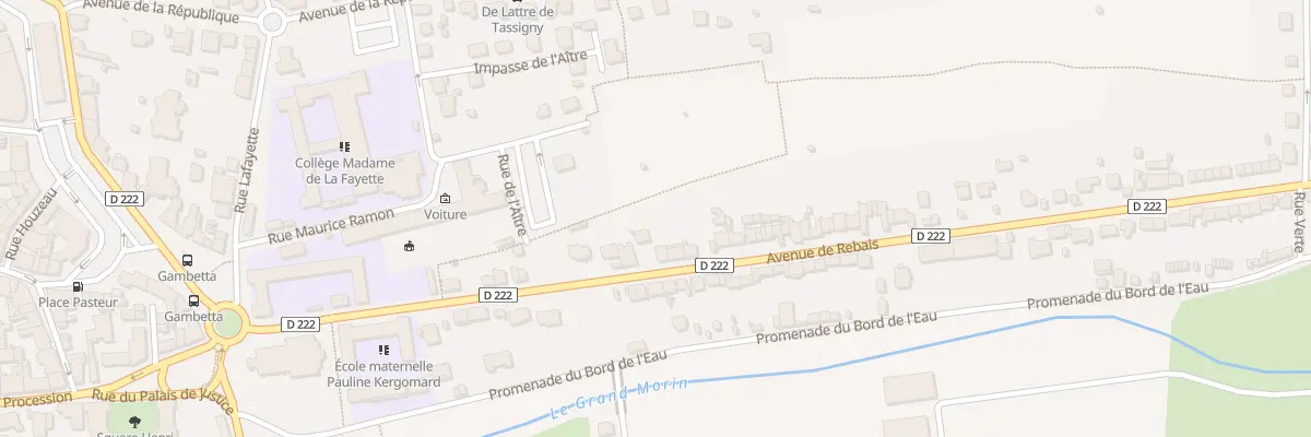 Plan du 19 Av de Rebais à Coulommiers