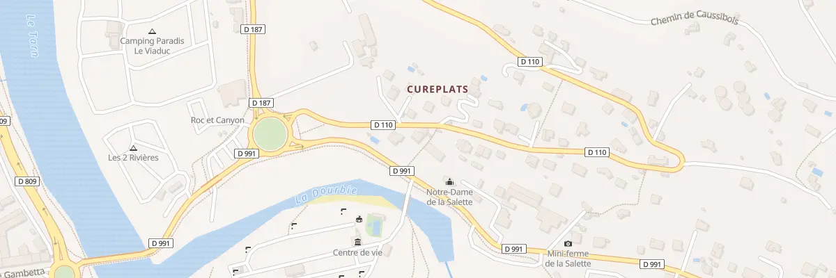 Plan du 130 Rte du Causse Noir à Millau