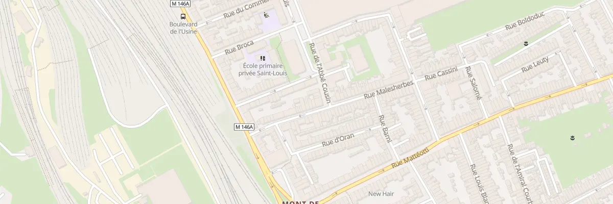 Plan du 29 Rue Malesherbes à Lille