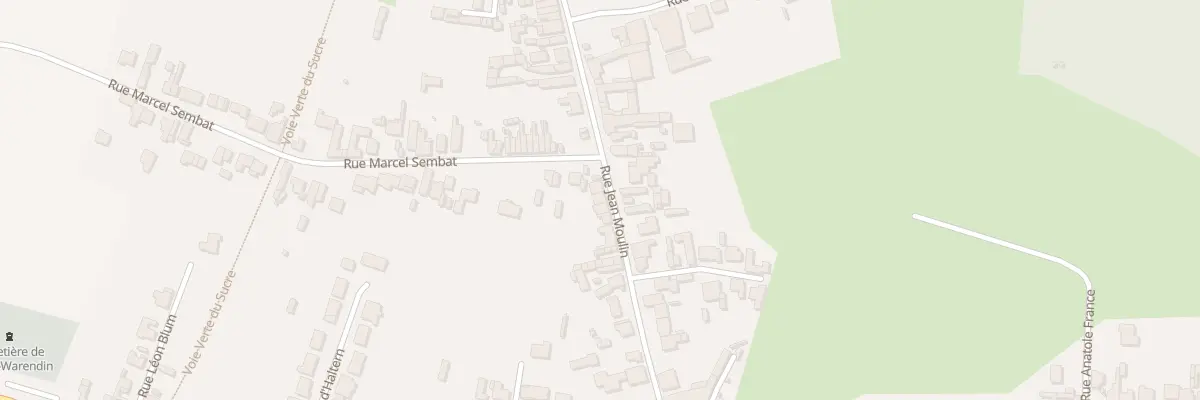 Plan du 158 Rue Jean Moulin à Roost-Warendin