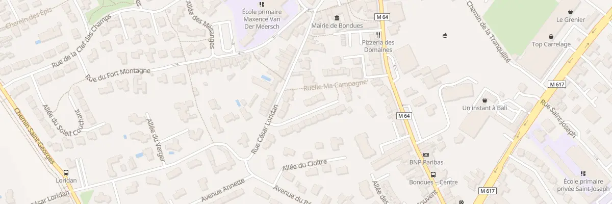 Plan du 3 Rue du Docteur Fleming à Bondues