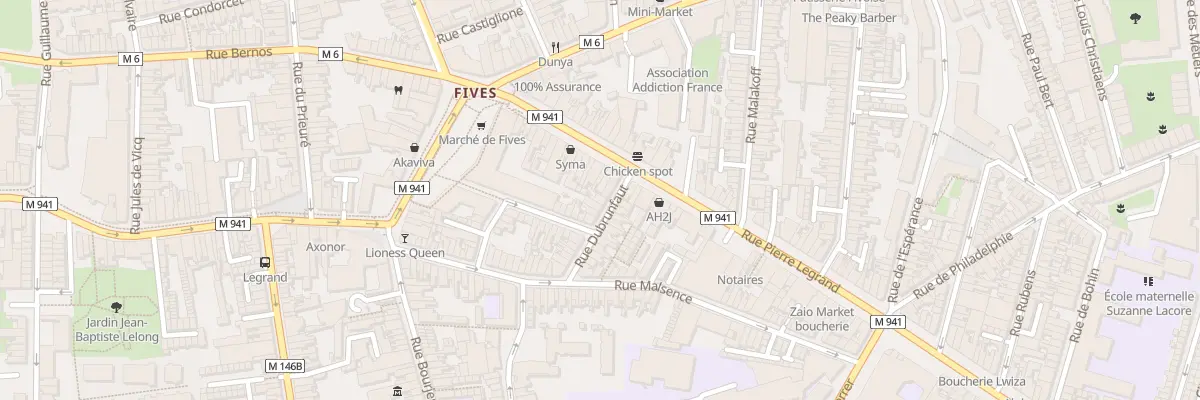 Plan du 2B Rue Dubrunfaut à Lille