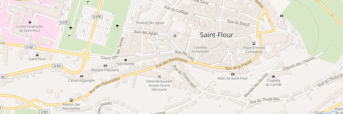 Plan du 12 Rue des Planchettes à Saint-Flour
