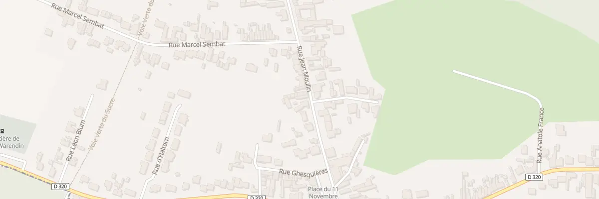 Plan du 98 Rue Jean Moulin à Roost-Warendin
