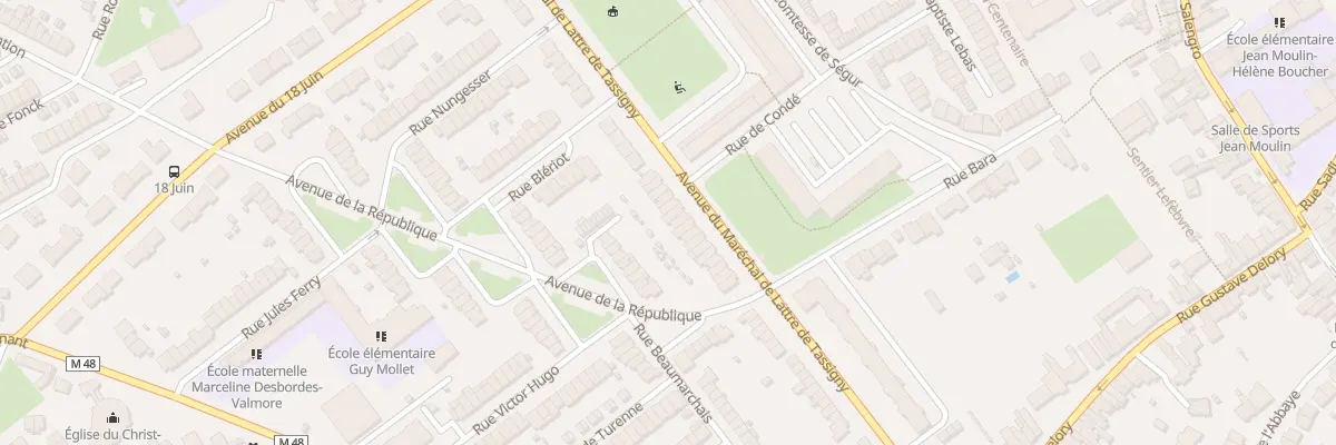 Plan du 53 Rue Mal de Lattre de Tassigny à Ronchin