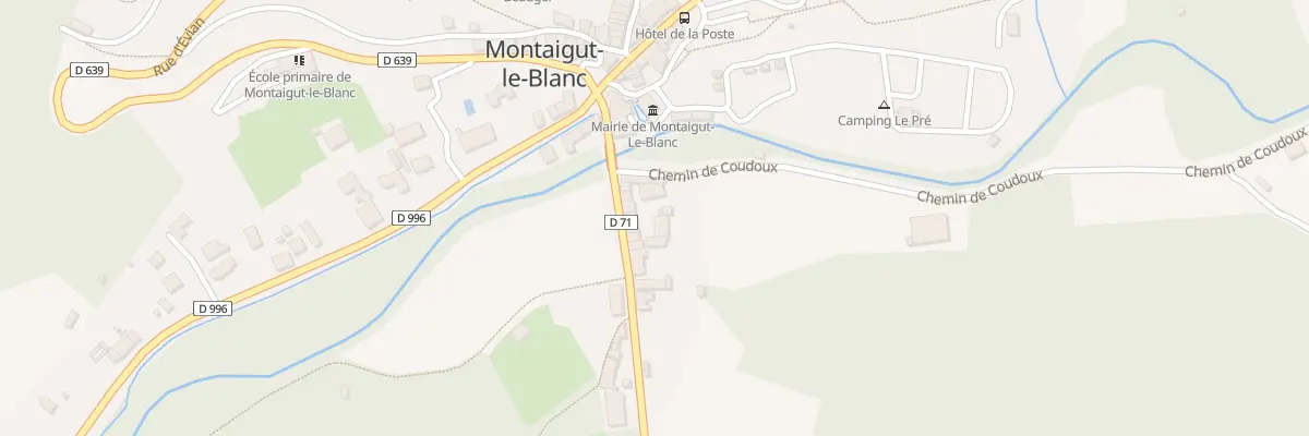 Plan du 11 Rte de Reignat à Montaigut-le-Blanc