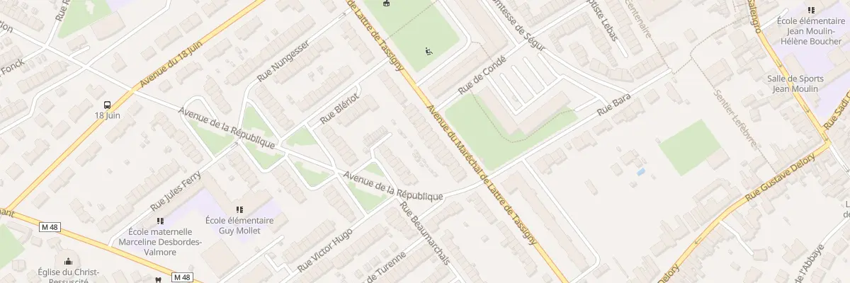 Plan du 51 Rue Mal de Lattre de Tassigny à Ronchin