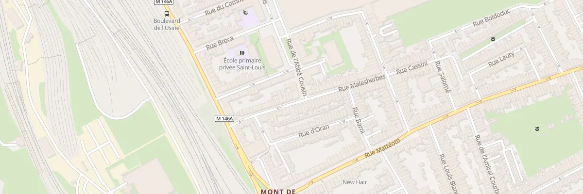 Plan du 33 Rue Malesherbes à Lille