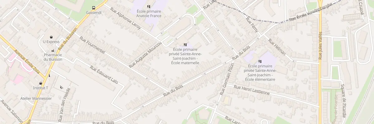 Plan du 145 Rue du Bois à Lille