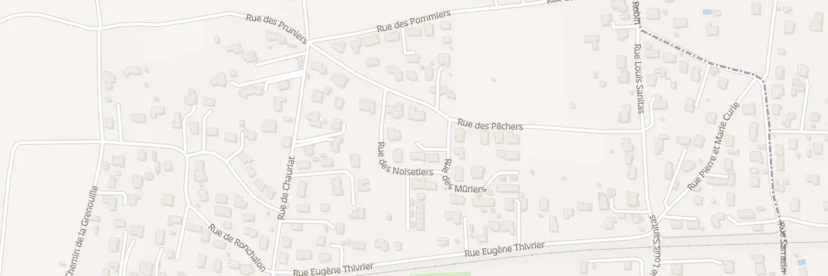 Plan du 3 Rue des Mûriers à Mozac