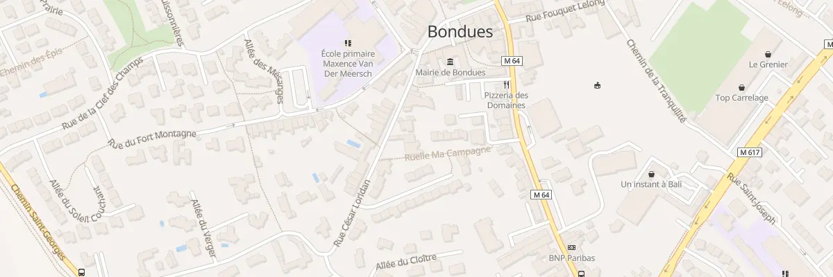 Plan du 20 Rue César Loridan à Bondues