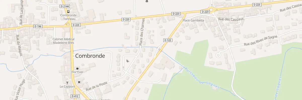 Plan du 23 Rue des Tuiliers à Combronde