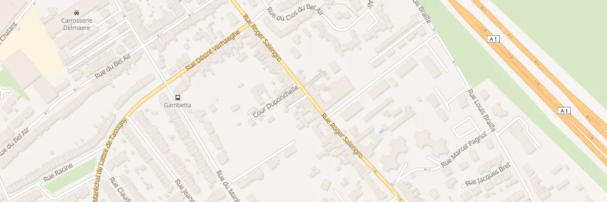 Plan du 211 Rue Roger Salengro à Ronchin