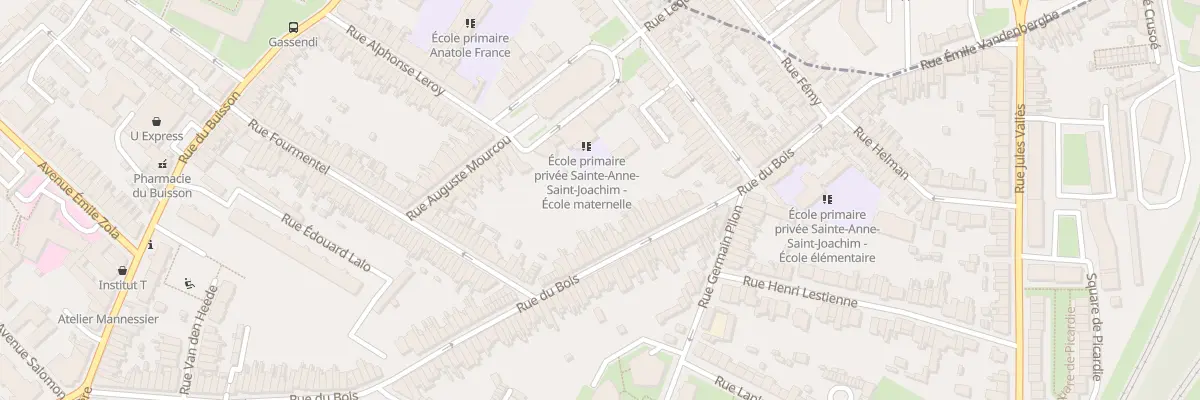 Plan du 147 Rue du Bois à Lille