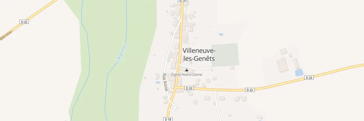 Plan du 2 Rue de l’Egalité à Villeneuve-les-Genêts