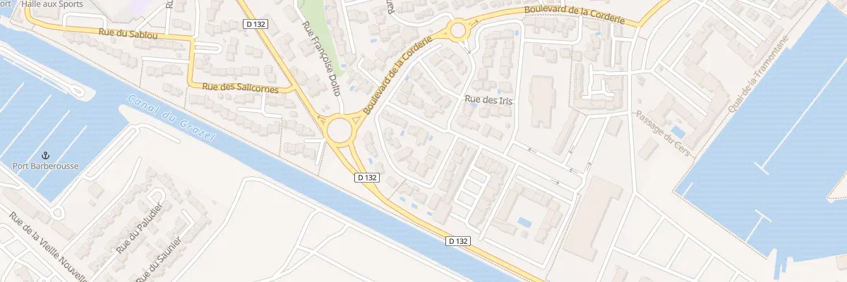 Plan du 2 Rue du Chêvrefeuille à Gruissan