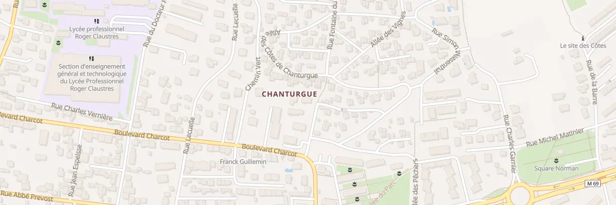 Plan du 77 Rue Fontaine du Large à Clermont-Ferrand