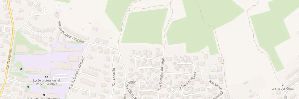 Plan du 58 All des Cotes-Chanturgue à Clermont-Ferrand